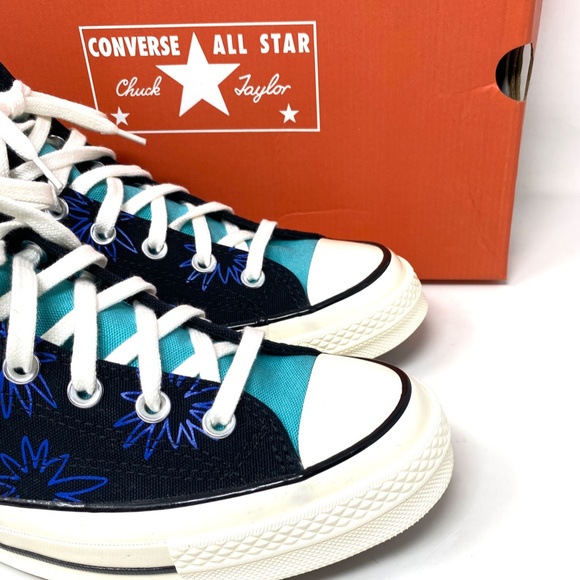 💖MEGA SALE💖Converse Chuck 70 All Star High Top Blue Black Men Canvas 172824C - Picture 10 of 10